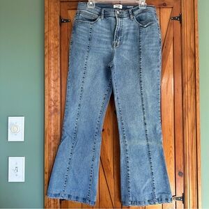 Kensie Blue Flare Wide Leg Jeans